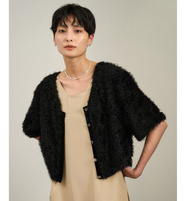 SALON adam et rope'「前後2WAYフェザージャガードプルオーバー」|その他|ブラック(01)