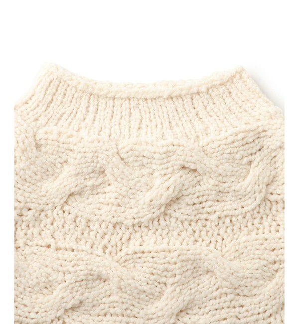 SALON adam et rope'「【IRONING（アイロニング）】cable cape ケーブルケープ」|マフラー|