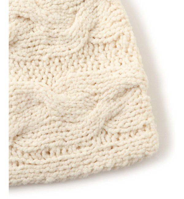 SALON adam et rope'「【IRONING（アイロニング）】cable cape ケーブルケープ」|マフラー|