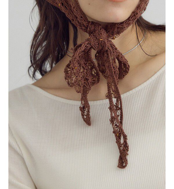 SALON adam et rope'「マクラメ編みストール」|ストール|