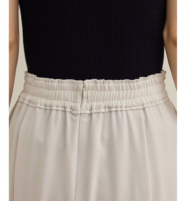ROPE「 【洗える】タックフレアースカート/セットアップ対応」|スカート|