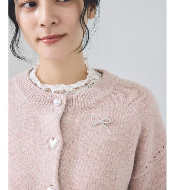 VIS「リボンビジューブローチ」|ブローチ・コサージュ|