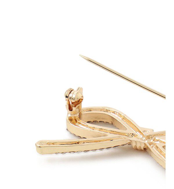 VIS「リボンビジューブローチ」|ブローチ・コサージュ|