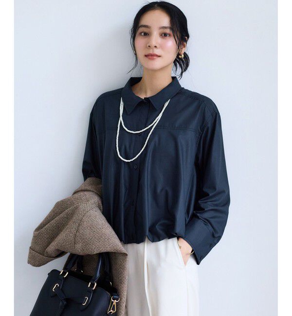 VIS「【WEB限定】バルーンペプラムブラウス」|シャツ・ブラウス|