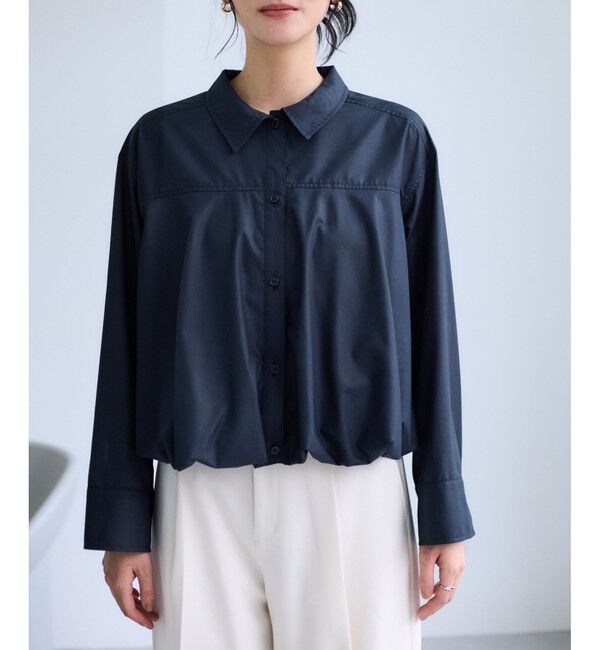 VIS「【WEB限定】バルーンペプラムブラウス」|シャツ・ブラウス|