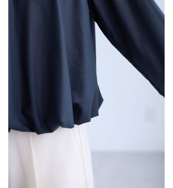 VIS「【WEB限定】バルーンペプラムブラウス」|シャツ・ブラウス|