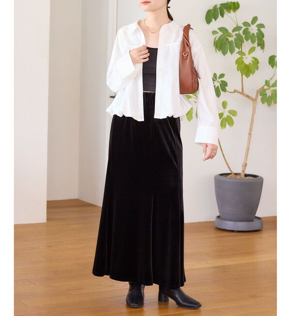 VIS「【WEB限定】バルーンペプラムブラウス」|シャツ・ブラウス|