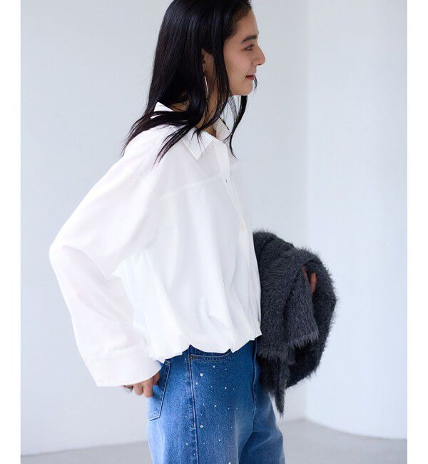 VIS「【WEB限定】バルーンペプラムブラウス」|シャツ・ブラウス|