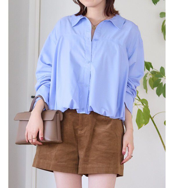 VIS「【WEB限定】バルーンペプラムブラウス」|シャツ・ブラウス|