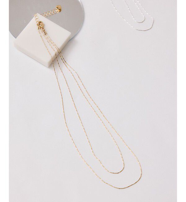 VIS「レイヤードナローチェーンネックレス」|ネックレス|ゴールド(90)
