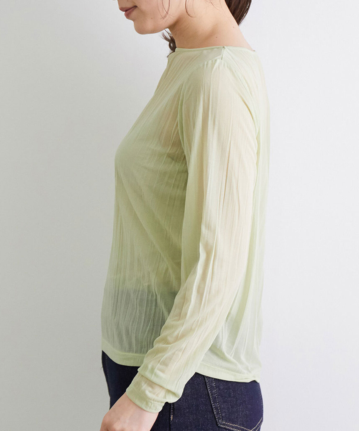 Rope&rsquo;Picnic「シアーワッシャーカットプルオーバー」|Tシャツ・カットソー|