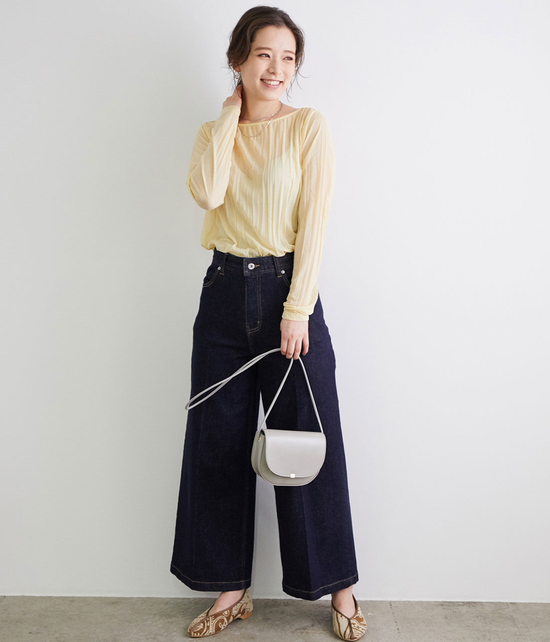 Rope&rsquo;Picnic「シアーワッシャーカットプルオーバー」|Tシャツ・カットソー|