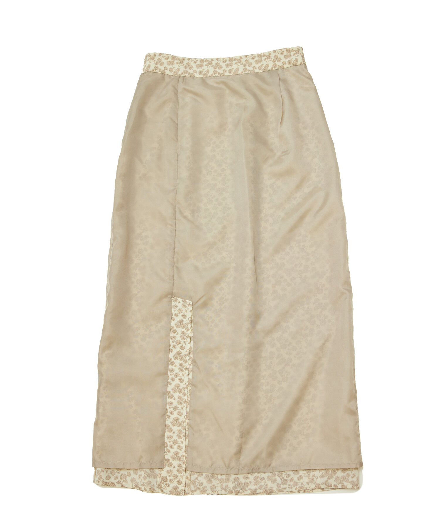 Rope&rsquo;Picnic「フラワープリントくるみ釦ラップスカート」|スカート|