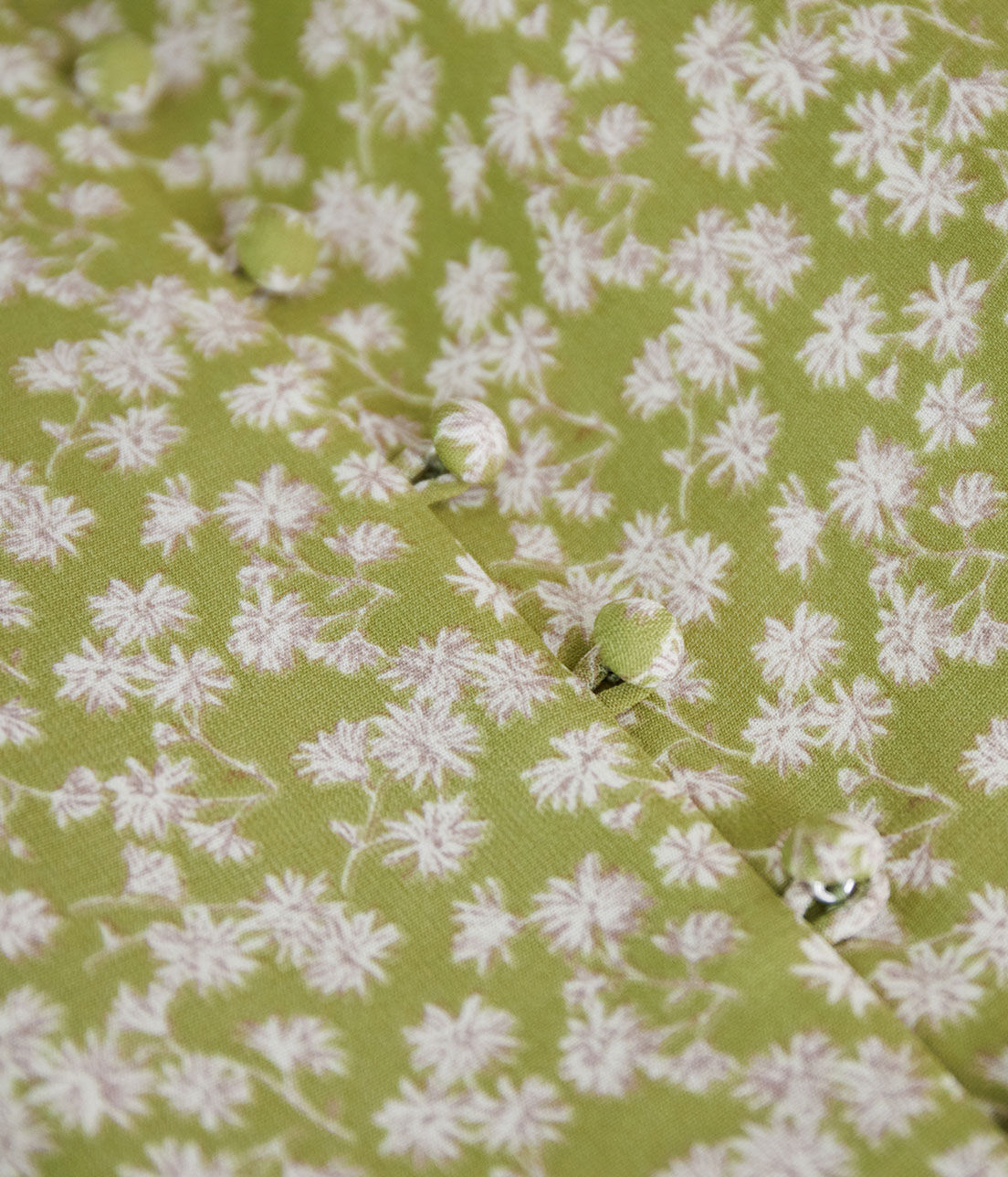 Rope&rsquo;Picnic「フラワープリントくるみ釦ラップスカート」|スカート|