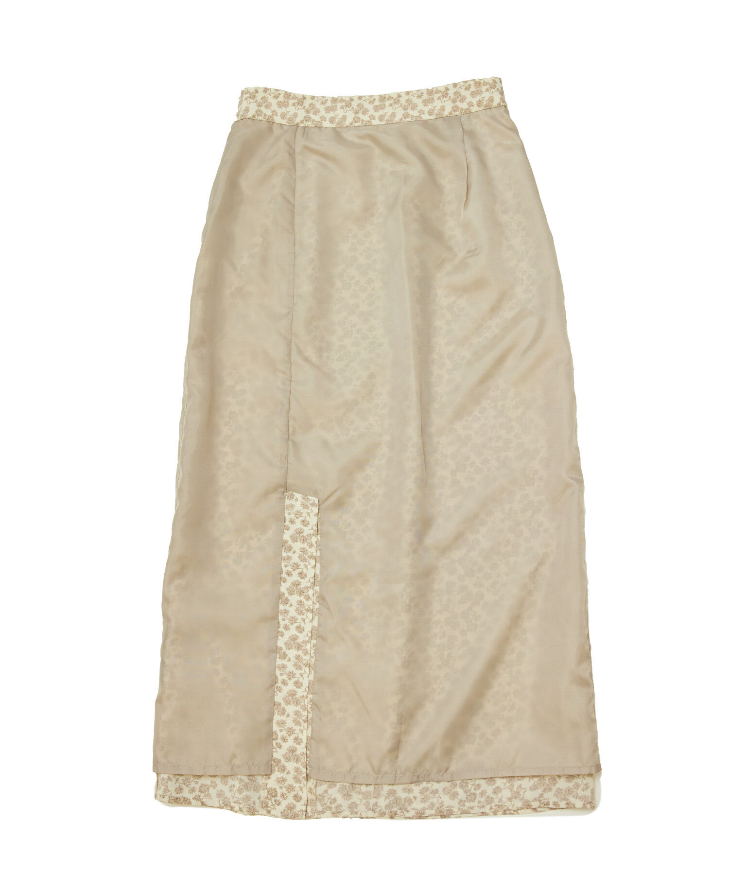 Rope&rsquo;Picnic「フラワープリントくるみ釦ラップスカート」|スカート|