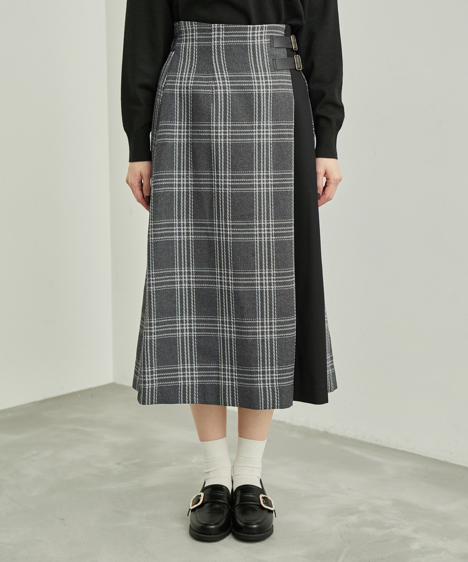 Rope&rsquo;Picnic「チェックコンビキルトスカート」|スカート|