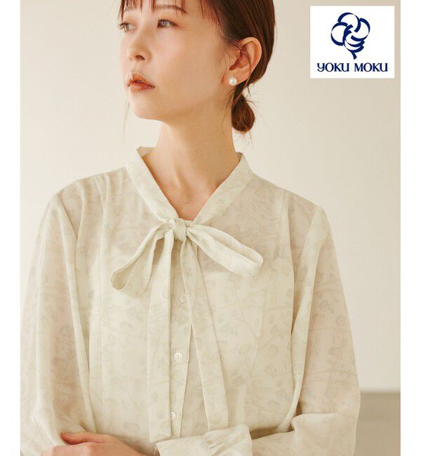 Rope&rsquo;Picnic「【YOKU MOKU/ヨックモック&times;ROPE' PICNIC】リボンブラウス」|シャツ・ブラウス|キナリ(16)