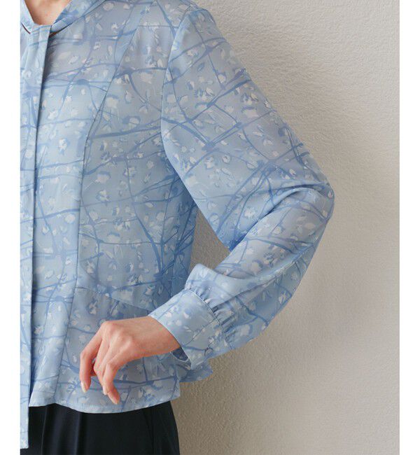 Rope&rsquo;Picnic「【YOKU MOKU/ヨックモック&times;ROPE' PICNIC】リボンブラウス」|シャツ・ブラウス|