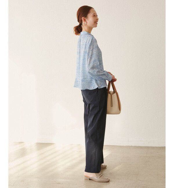 Rope&rsquo;Picnic「【YOKU MOKU/ヨックモック&times;ROPE' PICNIC】リボンブラウス」|シャツ・ブラウス|