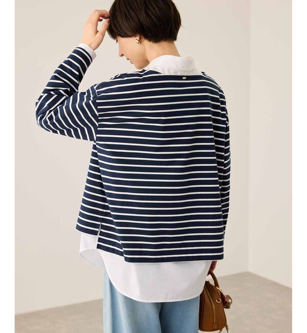 Rope&rsquo;Picnic「ボックスシルエットボーダーカットソー」|Tシャツ・カットソー|