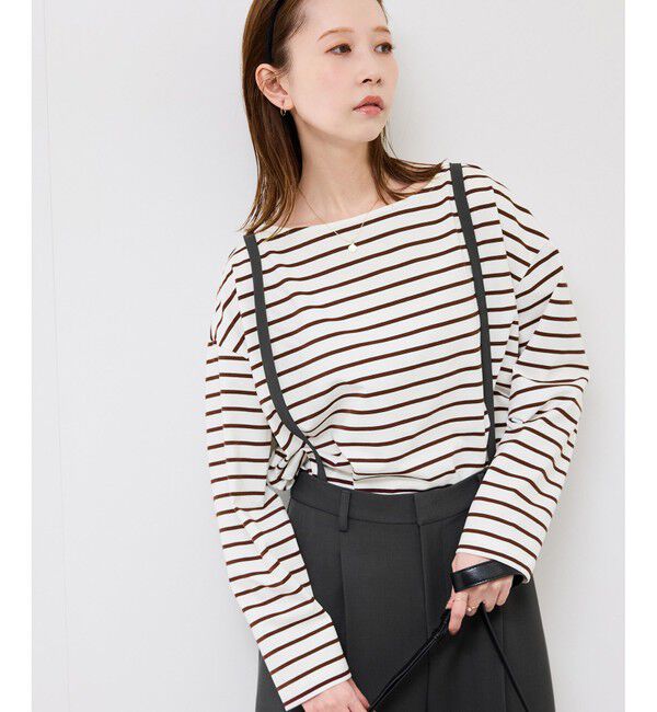 Rope&rsquo;Picnic「ボックスシルエットボーダーカットソー」|Tシャツ・カットソー|