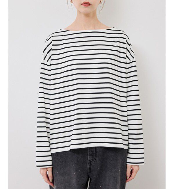 Rope&rsquo;Picnic「ボックスシルエットボーダーカットソー」|Tシャツ・カットソー|