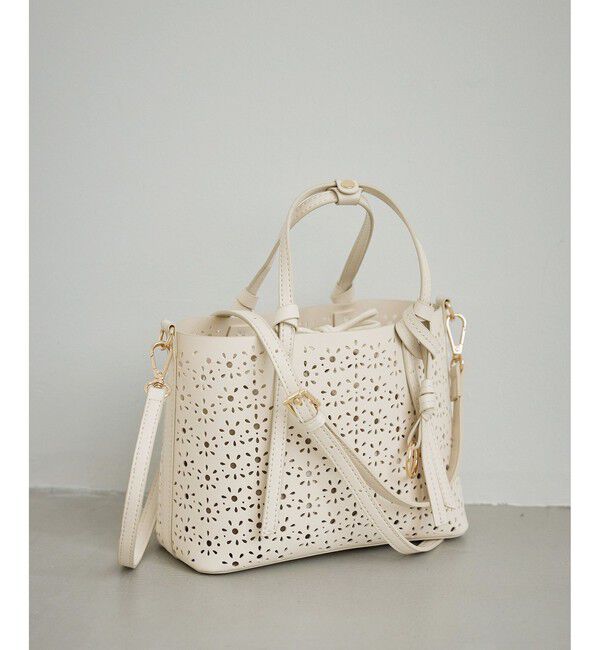 ROPE PICNIC PASSAGE「フルーレットパンチングレースミニショルダーバッグ/2WAY」|ショルダー・メッセンジャー|