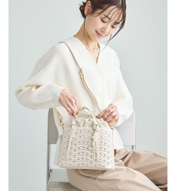 ROPE PICNIC PASSAGE「フルーレットパンチングレースミニショルダーバッグ/2WAY」|ショルダー・メッセンジャー|