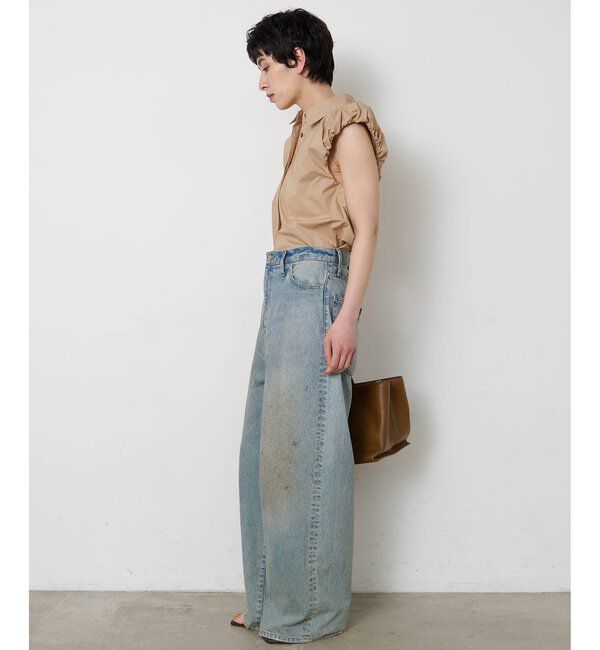 THE PAUSE「【THE PAUSE】袖ギャザーノースリーブシャツ」|シャツ・ブラウス|