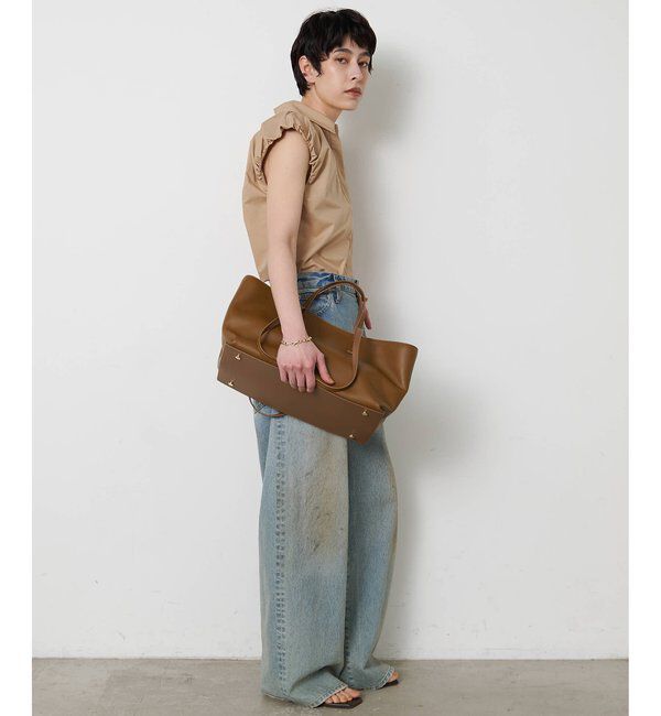 THE PAUSE「【THE PAUSE】袖ギャザーノースリーブシャツ」|シャツ・ブラウス|