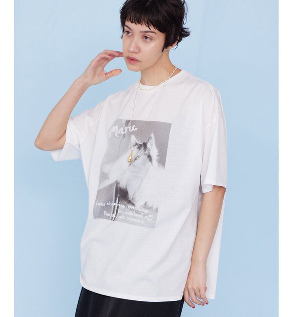THE PAUSE「【THE PAUSE】CATフォトTシャツ」|Tシャツ・カットソー|