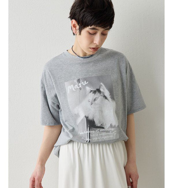 THE PAUSE「【THE PAUSE】CATフォトTシャツ」|Tシャツ・カットソー|