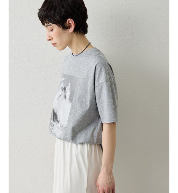 THE PAUSE「【THE PAUSE】CATフォトTシャツ」|Tシャツ・カットソー|