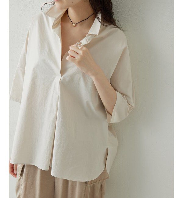 Drawing Numbers「【Drawing Numbers】スキッパーシャツ」|シャツ・ブラウス|