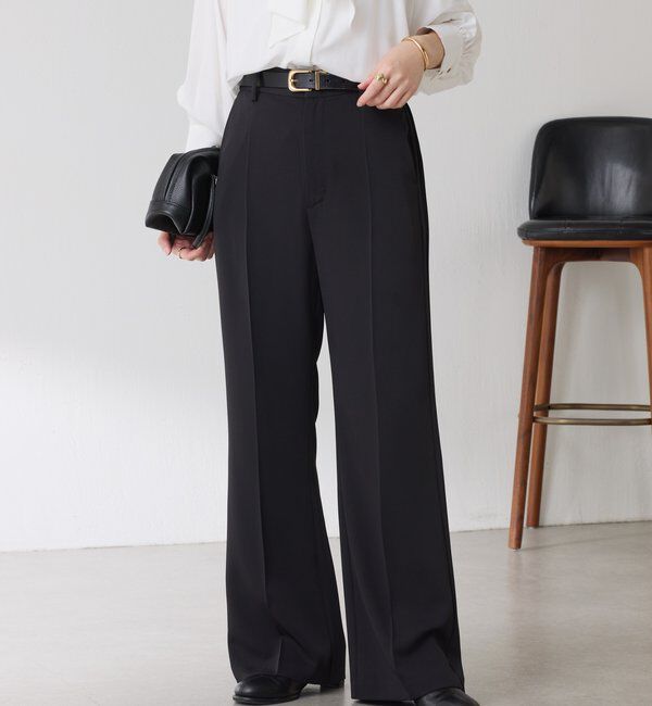  「【２サイズ展開】ツイルフレアパンツ/セットアップ/セレモニー」|チノ|