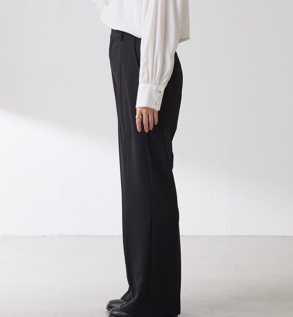  「【２サイズ展開】ツイルフレアパンツ/セットアップ/セレモニー」|チノ|