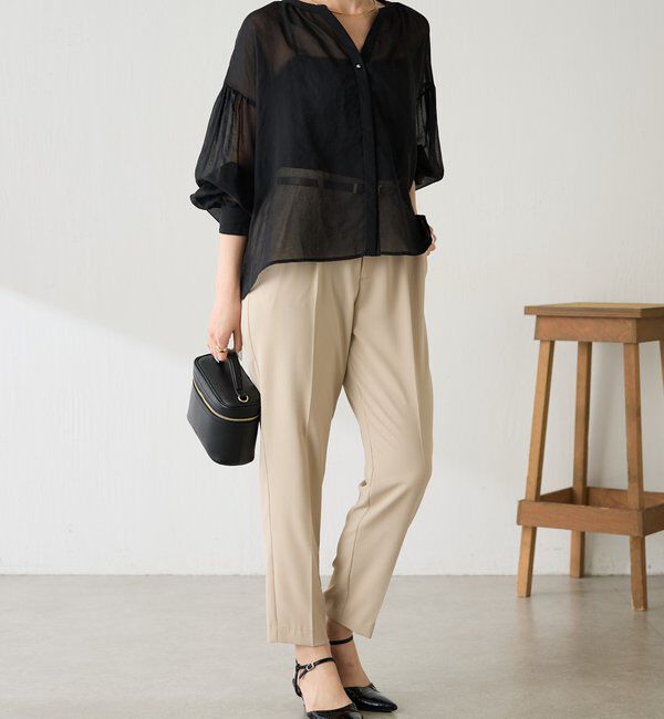  「ジャージスリムテーパードパンツ/セレモニー」|チノ|