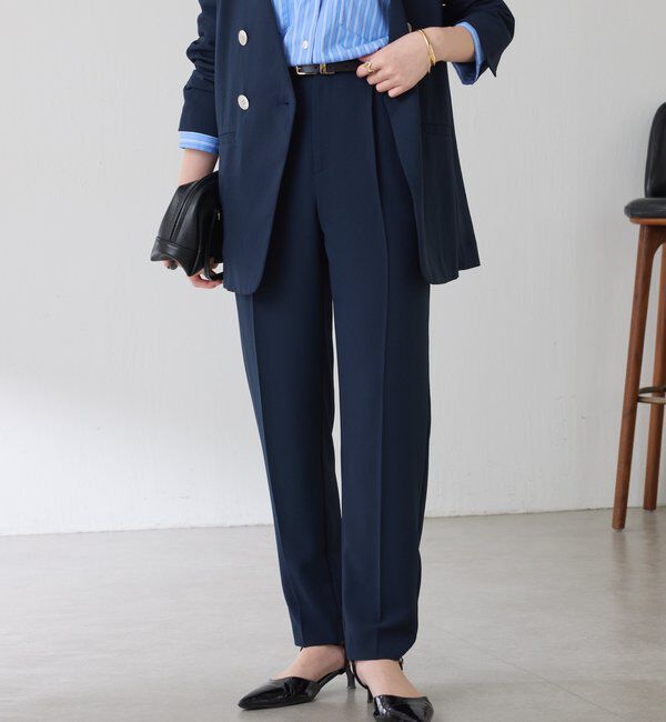  「ジャージスリムテーパードパンツ/セレモニー」|チノ|