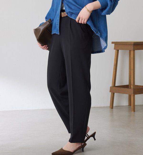  「ジャージスリムテーパードパンツ/セレモニー」|チノ|