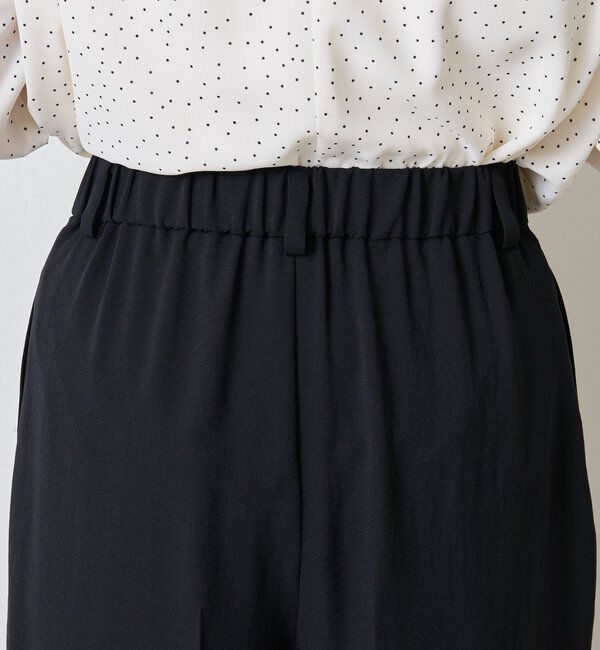  「《マイナス3kg見え/サイズ展開豊富》ジャージワイドパンツ」|スラックス|