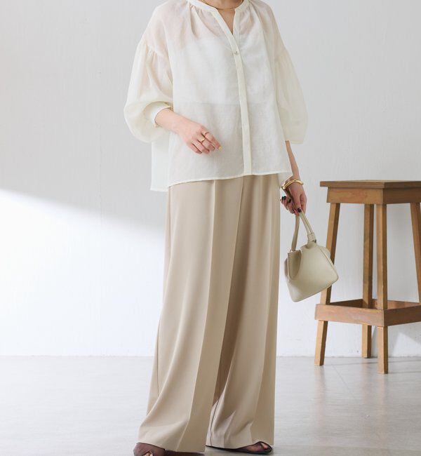  「スキッパーシアーブラウス」|シャツ・ブラウス|