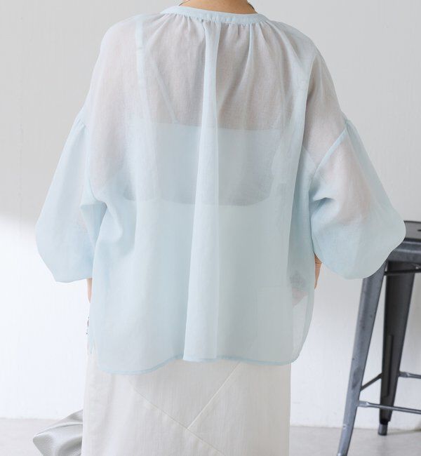  「スキッパーシアーブラウス」|シャツ・ブラウス|