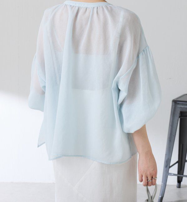  「スキッパーシアーブラウス」|シャツ・ブラウス|