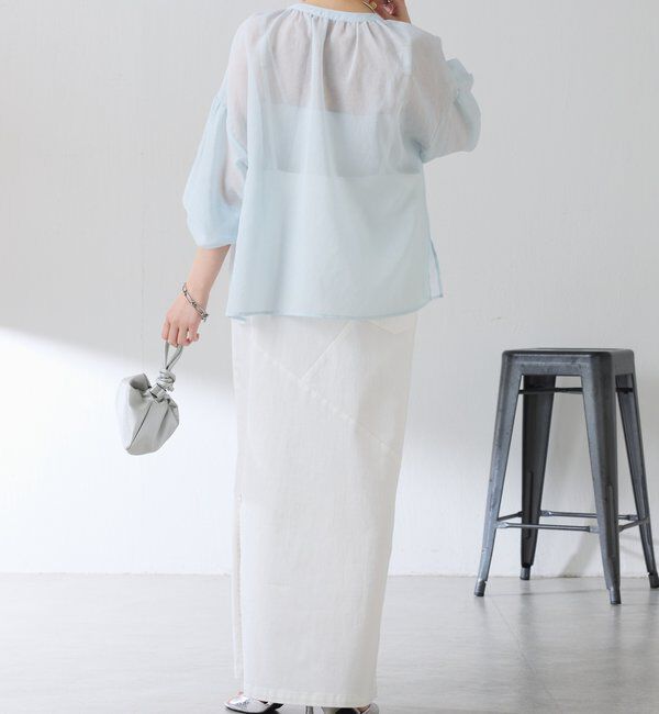  「スキッパーシアーブラウス」|シャツ・ブラウス|