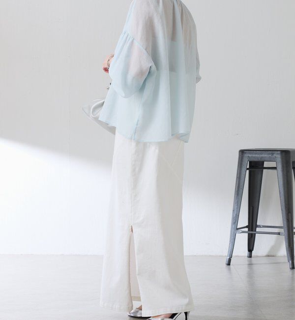  「スキッパーシアーブラウス」|シャツ・ブラウス|