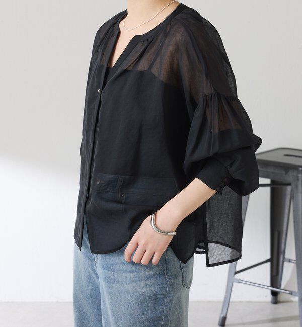  「スキッパーシアーブラウス」|シャツ・ブラウス|