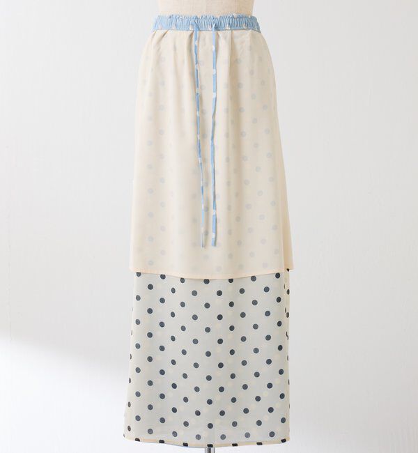  「ダブルドットシアースカート」|スカート|
