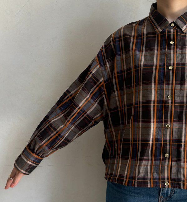  「チェックスピンドルシャツ」|シャツ・ブラウス|