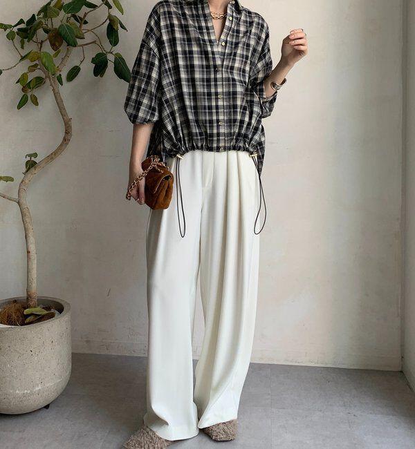  「チェックスピンドルシャツ」|シャツ・ブラウス|