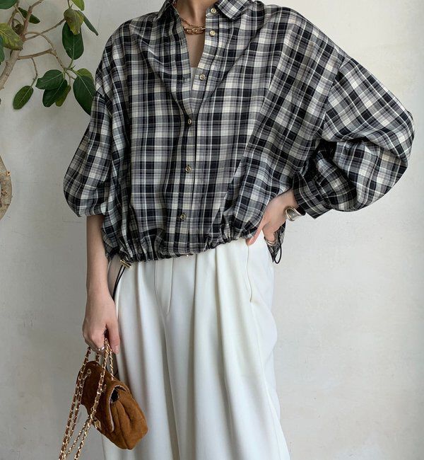  「チェックスピンドルシャツ」|シャツ・ブラウス|